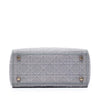 Secondhand Dior Medium Embroidered Canvas Cannage Lady D Lite