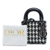 Secondhand Dior Micro Calfskin Houndstooth Embossed Macro Lady Dior