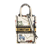 Secondhand Dior Mini Embroidered Canvas Pixel Zodiac Vertical Book Tote