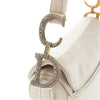 Secondhand Dior Mini Velvet Crystal Embellished Hardware Saddle Bag
