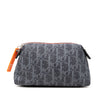 Secondhand Dior Oblique Denim Flight Cosmetic Pouch