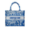 Secondhand Dior Small Canvas Embroidered Toile De Jouy Sauvage Book Tote