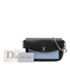 Secondhand Dior Tricolor Leather Turn Lock Wallet on Chain