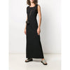 Jil Sander Black Cotton Long Dress - '90s Second hand