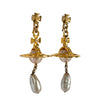 Secondhand Vivienne Westwood Pearl Drop Clip-on Earrings