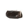 Giorgio Armani Brown Crocodile Leather Clutch - '80s Second hand