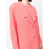 Chanel Salmon Pink Wool Dress Suit - '80s Second hand