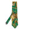 Gianni Versace Green Printed Silk Tie - '90s Second hand