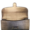 Yves Saint Laurent Silver and Gold Lizard Clutch - '90s Second hand