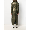 Romeo Gigli Iridescent Leather Long Coat - '90s Second hand