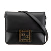 Secondhand Fendi Leather Crystal Fab Crossbody