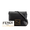 Secondhand Fendi Leather Crystal Fab Crossbody