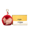 Secondhand Fendi Nappa Shiny Fox Fur Heart Pom Pom Bag Charm