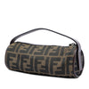 Secondhand Fendi Zucca Canvas Barrel Pochette