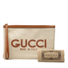 Secondhand Gucci Canvas Logo Clutch
