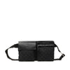 Secondhand Gucci GG Canvas Double Pocket Belt Bag