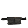 Secondhand Gucci GG Denim Double Pocket Belt Bag