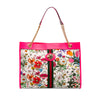Secondhand Gucci Large Canvas Web Flora Rajah Tote