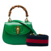Secondhand Gucci Mini Calfskin Web 1947 Bamboo Top Handle Bag