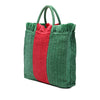 Secondhand Gucci Raffia Web Cestino Tote