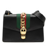 Secondhand Gucci Small Calfskin Web Sylvie Satchel
