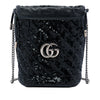 Secondhand Gucci Small GG Marmont Sequined Diagonal Matelasse Calfskin Bucket Bag
