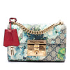Secondhand Gucci Small GG Supreme Blooms Padlock Crossbody
