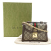 Secondhand Gucci Small GG Supreme Web Ophidia Top Handle Bag
