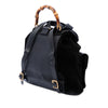 Secondhand Gucci Suede Bamboo Drawstring Backpack