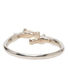 Secondhand Hermès Palladium Plated Ravinet d Enfert Double Horse Head Bracelet