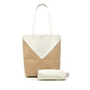 Secondhand LOEWE Medium Bicolor Shiny Calfskin Puzzle Fold Tote