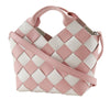 Secondhand LOEWE Mini Woven Calfskin Gingham Surplus Basket Bag