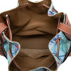 Secondhand LOEWE Paulas Ibiza Small Canvas Mermaid Print Balloon Drawstring Bucket Bag