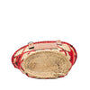 Secondhand LOEWE Small Raffia Animal Embroidered Anagram Basket Tote