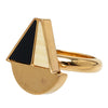 Secondhand Louis Vuitton Gold Plated and Resin Love Boat Cocktail Ring