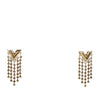 Secondhand Louis Vuitton Gold Plated Essentials V Skin Push Back Earrings