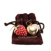 Secondhand Louis Vuitton Gold Plated Resin and Strass Strawberry Heart Earrings