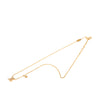Secondhand Louis Vuitton Gold Plated Strass LV Iconic Pendant Necklace