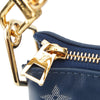 Secondhand Louis Vuitton Monogram Embossed Denim Lambskin Coussin PM