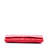 Secondhand Miu Miu Croc Embossed Patent Wallet On Chain
