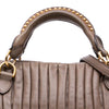 Secondhand Miu Miu Nappa Bosco Pleated Satchel