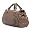 Secondhand Miu Miu Nappa Bosco Pleated Satchel
