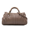 Secondhand Miu Miu Nappa Bosco Pleated Satchel