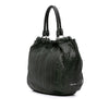 Secondhand Miu Miu Nappa Striped Patchwork Shopper Travel Bag