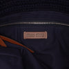 Secondhand Miu Miu Tricolor Cotton Crochet Logo Striped Vertical Tote