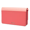 Secondhand Prada Bicolor Saffiano Turn Lock Wallet on Strap