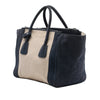 Secondhand Prada Canvas and Suede Twin Pocket Double Handle Satchel