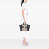 Secondhand Prada Canvas and Suede Twin Pocket Double Handle Satchel