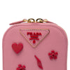 Secondhand Prada Embellished Saffiano Lux Phone Pouch