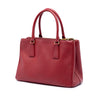 Secondhand Prada Medium Saffiano Galleria Double Zip Satchel